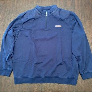 VINEYARD VINES XL 1/4 Zip Pullover Sweater Sweatshirt Blue
